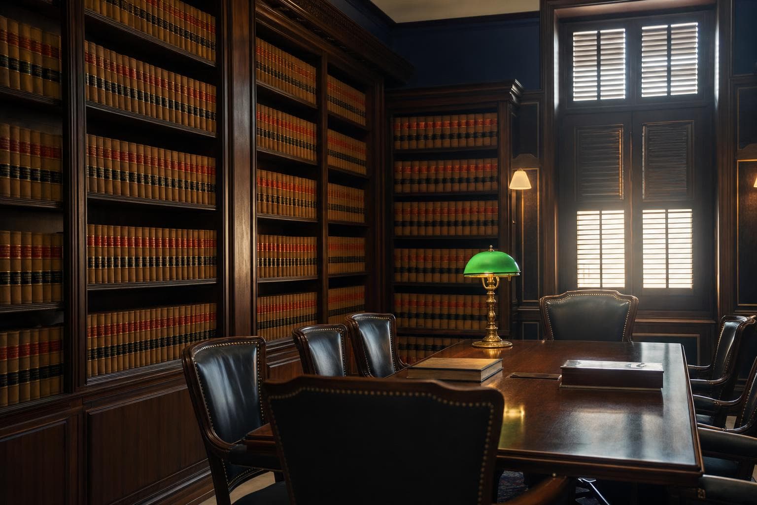 Bound law reports in the chambers library